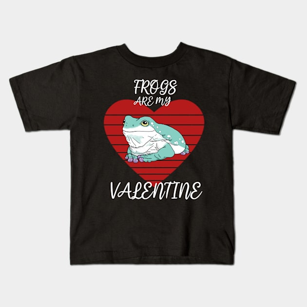 Frogs are my Valentine Kids T-Shirt by SNK Kreatures